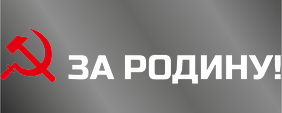 Наклейки на автомобиль 1000х400 - За родину