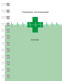 Блокноты-книжки A7 - Зеленый пульс