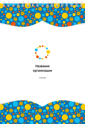 Вертикальные блокноты A5 - Цветные пузыри Передняя обложка