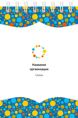 Вертикальные блокноты A7 - Цветные пузыри Передняя обложка