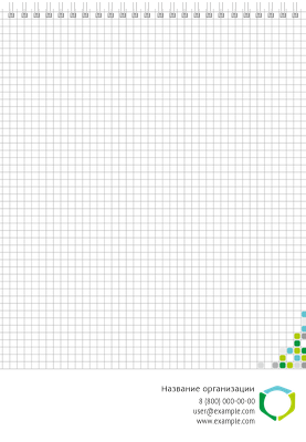 Вертикальные блокноты A4 - Мозаика Внутренний лист