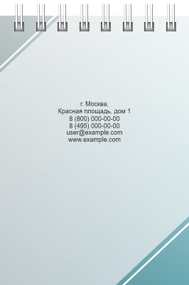 Вертикальные блокноты A7 - Любознательные дети Задняя обложка