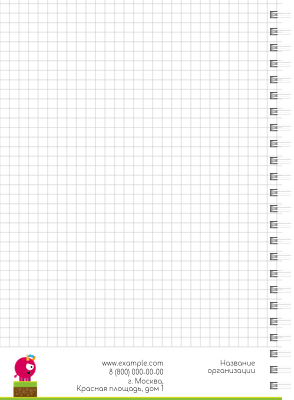 Блокноты-книжки A5 - Весёлые монстры Оборот внутреннего листа