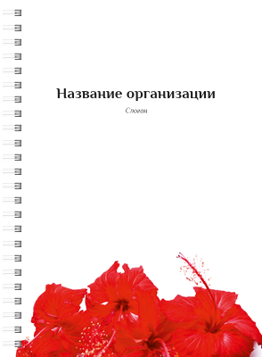 Блокноты-книжки A5 - Лепестки Передняя обложка