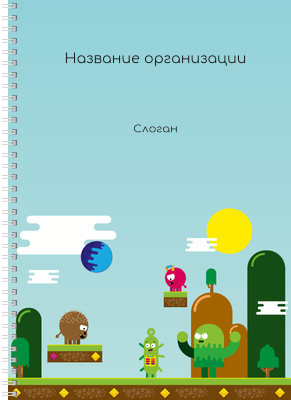 Блокноты-книжки A4 - Весёлые монстры Передняя обложка