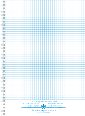 Блокноты-книжки A4 - Компас Внутренний лист