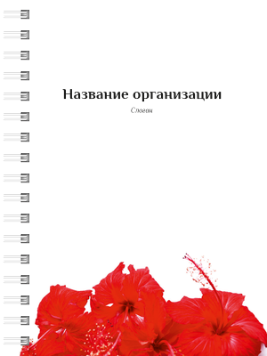 Блокноты-книжки A6 - Лепестки Передняя обложка