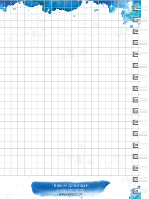 Блокноты-книжки A6 - Акварель Оборот внутреннего листа