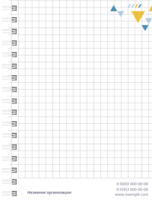Блокноты-книжки A6 - Абстракция - треугольная Внутренний лист
