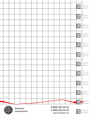 Блокноты-книжки A7 - Шиномонтаж Оборот внутреннего листа