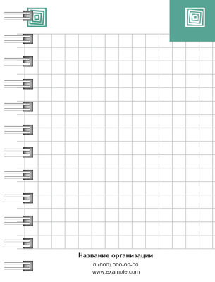 Блокноты-книжки A7 - Квадраты Внутренний лист