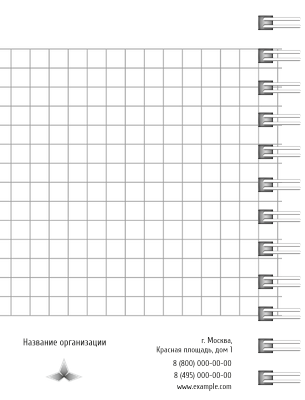 Блокноты-книжки A7 - Кристалл Оборот внутреннего листа